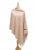 Cashmere Feeling Shawl w/ Openable Button Details